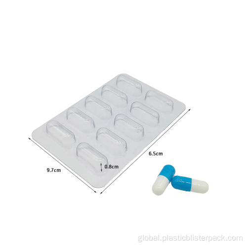 Vacuum Plastic Blister Tray 10 Cavity Tray Medical Pill Capsule Blister Pack Manufactory